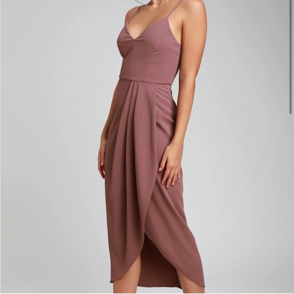 NWT Lulu’s Reinette Dress in Mauve